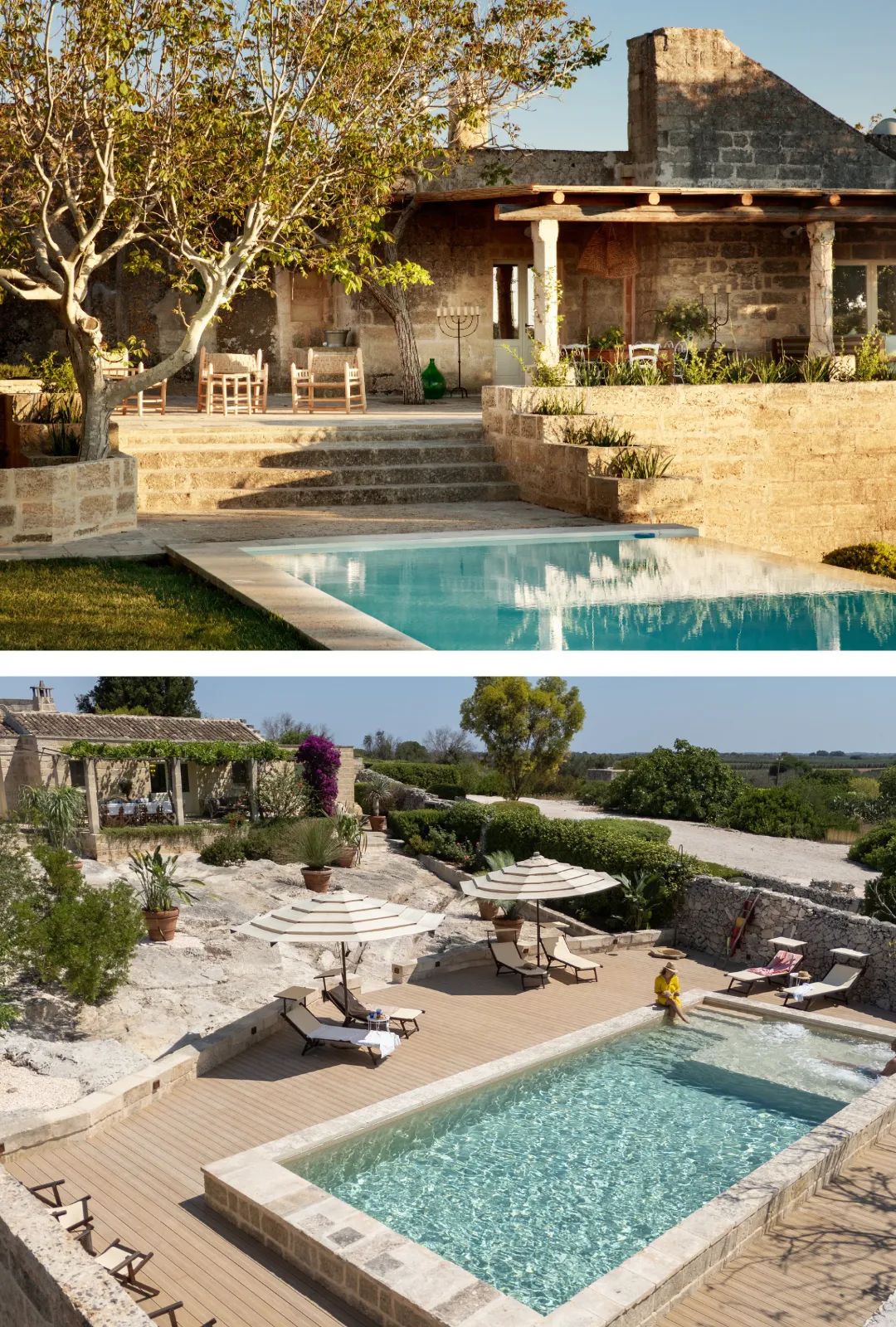 Pool at Masseria Maison Fenestraz in Puglia